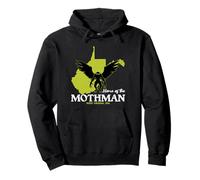 Casa Del Mothman West Virginia State Funny Cryptid Felpa con Cappuccio