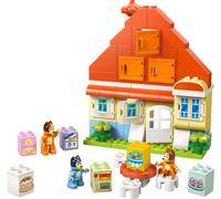 LEGO DUPLO Bluey: Casa della Famiglia Bluey con Gioco di Memoria - Giochi Educativi con 3 Personaggi, Casetta con Finestre Apribili e Gioco da Tavolo - Regalo per Bambine e Bambini 3+ Anni - 10459