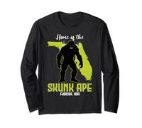 Casa Della Skunk Ape Florida State American Cryptid Society Maglia a Manica