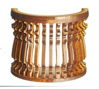 Casa Delle Bambole Balcone Rotondo F Curva Tagliato Al Laser Galleria Scala 1:12