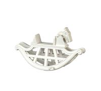 Casa Delle Bambole Bianco Cavallo a Dondolo JBM Miniatura Vivaio Accessori 1:12