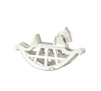 Casa Delle Bambole Bianco Cavallo a Dondolo JBM Miniatura Vivaio Accessori 1:12