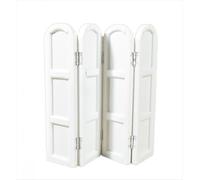 Casa Delle Bambole Bianco Pannello 4 Piegato Medicazione Schermo Stanza Divisore