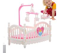 Casa delle bambole Culla - Mobili da gioco per casa delle bambole | Accessori per giochi di ruolo, decorazione per la cameretta dei bambini, giocattolo per la famiglia, creatività e fantasia