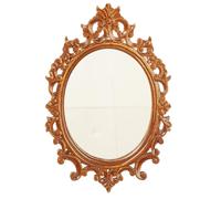Casa Delle Bambole Empire Ovale Muro Specchio Ornato Noce Cornice JBM Miniatura