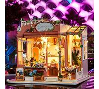 casa delle bambole fai da te fatto a mano Loft 3D Assemblato con musica movimento luce LED Mini Cabina per la fidanzata regalo compleanno San per bambini naturale Delr