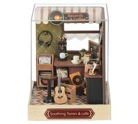 Casa delle bambole fai da te in miniatura con mobili, camera creativa, mini casa delle bambole in legno, antipolvere, decorazione da tavolo per la casa e come regalo