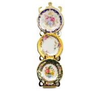 Casa Delle Bambole Floreale Muro Piatto Cremagliera Ornamento Reutter Porcellana