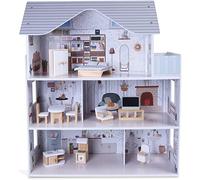 Casa Delle Bambole In Legno Casa delle bambole di legno Con Accessori mobili ...