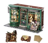 Casa delle bambole in miniatura con copertura antipolvere, kit fai da te per casa delle bambole in legno, mini casa delle bambole fai da te per adulti da costruire