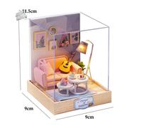 Casa Delle Bambole in Miniatura Fai-Da-Te Puzzle 3D Piccola Casa Assemblaggio Mo