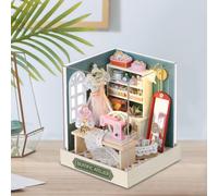 Casa delle bambole in miniatura in legno fai-da-te, puzzle 3D, modello di casa