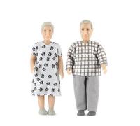 Casa Delle Bambole Lundby Jamie Nonna E Nonno Coppia Anziana Persone 1:18
