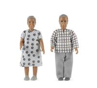 Casa Delle Bambole Lundby Nikki Nonna E Nonno Coppia Anziana Persone 1:18