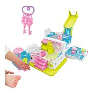 Casa delle Bambole per Bambini,Giocattolo Da Giochi Fantasia Con E Musica - Villa Giocattolo per Gioco di Finzione - Per I Ragazzi Ragazze, Aula, Scuola, Camera Da, Sala Ricreativa, Compleanno,