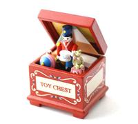 Casa Delle Bambole Rosso Giocattolo Cassettiera Pieno Di Miniatura Vecchio Stile