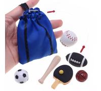 Casa delle Bambole Set Miniatura Sport, Per La Decorazione Casa In Miniatura E Collezione | Giocattolo Educativo Gioco di Ruolo Apprendimento per Ragazze Ragazzi