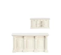 Casa Delle Bambole Unità Cucina Bianca Mobili La Collezione Platino 1:12