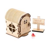 Casa Delle Fate, Assemblaggio Fai-da-te, Legno, Casa Delle Bambole In Miniatura, Porta Fate, Gioco Creativo, Per Attività Di Feste Festive Decorazione Della Scrivania Di Bambini Ragazza Fig
