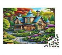 Casa delle Fiabe Puzzle per Adulti Puzzle 1000 Pezzi Giardino Paesaggio Gioco di Puzzle 1000 Pezzi Relax Famiglia 70x50cm/1000pcs