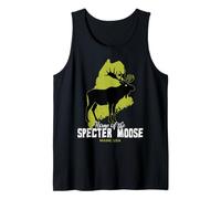 Casa Dello Spettro Alce Maine State American Cryptid Divertente Canotta