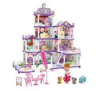 Casa Di Bambole Per Bambine 4 Piani 13 Stanze Villa Miniatura da Montare