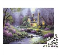 Casa di Campagna Puzzle 1000 Pezzi per Adulti Baita da Sogno e Fiume 52x38cm/1000pcs