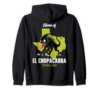 Casa Di El Chupacabra Texas State America Cryptid Felpa con Cappuccio