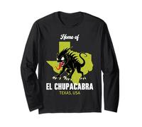 Casa Di El Chupacabra Texas State America Cryptid Maglia a Manica