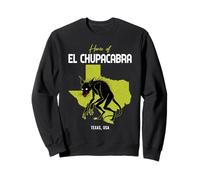 Casa Di El Chupacabra Texas State America Mostro Cryptid Felpa