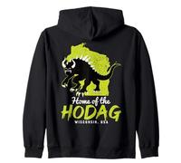 Casa Di Hodag Wisconsin State American Cryptid Divertente Felpa con Cappuccio
