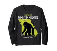 Casa Di Momo Il Mostro Missouri State America Cryptid Maglia a Manica