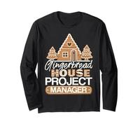 Casa di Pan di Zenzero Project Manager Decorare Baker Natale Maglia a Manica