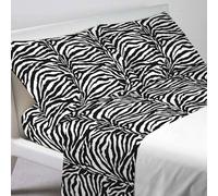 CASA DOLCE CASA LOCATELLI Completo letto Cotone Set lenzuola Parure Fantasie singolo piazza e mezza matrimoniale (ZEBRATO, 1 PIAZZA E MEZZA)
