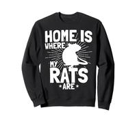 Casa è Dove i Miei ratti Sono roditori Proprietari di Topi fantasiosi Felpa