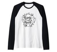 Casa è Dove Il Cuore è Accogliente Famiglia Amore inaugurazione della casa Maglia con Maniche Raglan