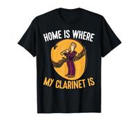 Casa è Dove Il Mio clarinetto è Clarinetto Maglietta