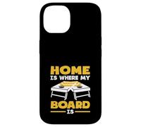 Casa è dove il mio consiglio è amante del cornhole Custodia per iPhone 14
