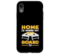 Casa è dove il mio consiglio è amante del cornhole Custodia per iPhone XR