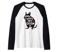 Casa è Dove Il Mio Degu è - Carino Degus Illustrazione Maglia con Maniche Raglan