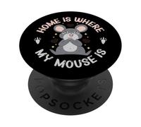 Casa è dove il mio topo è topo PopSockets PopGrip Adesivo