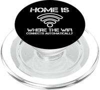 Casa è dove il WiFi si connette automaticamente Detto divertente PopSockets PopGrip per MagSafe