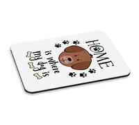 Casa È Dove My Cane È PC Computer Mouse Pad - Cucciolo Divertente Crazy Lady