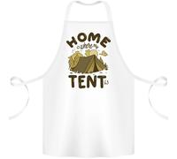 Casa È Dove Si Trova La Mia Tenda Divertente Grembiule In Cotone 100% Biologico