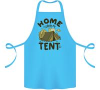 Casa È Dove Si Trova La Mia Tenda Divertente Grembiule In Cotone 100% Biologico