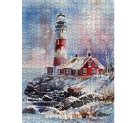 Casa Faro Puzzle 5000 Pezzi, 3D Puzzle per Adulti Impegnativo, Educa Puzzles Artistico, Divertente E Stimolante Puzzles Decorativo per La Famiglia, Regalo e Decorazione Pareti FNKL6-253