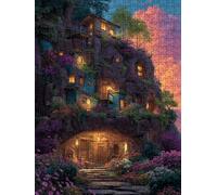 Casa Fiori Puzzle 3000 Pezzi, 3D Puzzle per Adulti Impegnativo, Educa Puzzles Artistico, Divertente E Stimolante Puzzles Decorativo per La Famiglia, Regalo e Decorazione Pareti FNKL6-300