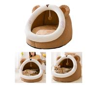 Casa Gatto Cuccia Gattino Pet Igloo Nido Grotta Cucciolo Dormire Semi-chiuso