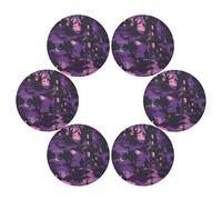 Casa gotica gigante viola decorazioni di Halloween di plastica tovagliette rotonde lino tovagliette riutilizzabili individuales para mesa de comedor Azul 39,1 x 39,1 cm Set di 6