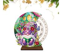 Casa In Legno | Blocco Ufficio Riutilizzabile | Manuale Blocco Rotante Kit Di Strass Fatti A Mano | Decorazione Della Casa Supporto Da Scrivania Per L